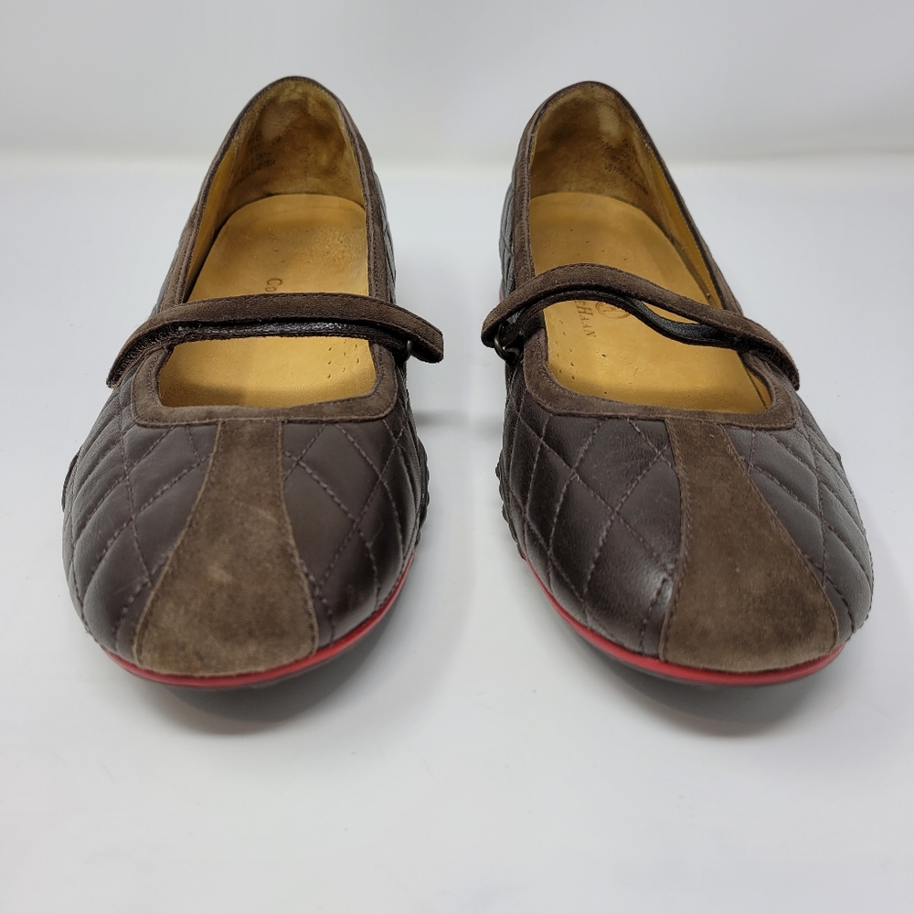 Cole Haan Nike Air Bria quilted brown mary jane - Picture 3 of 13